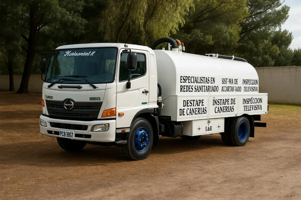 Camión cisterna en parqueadero